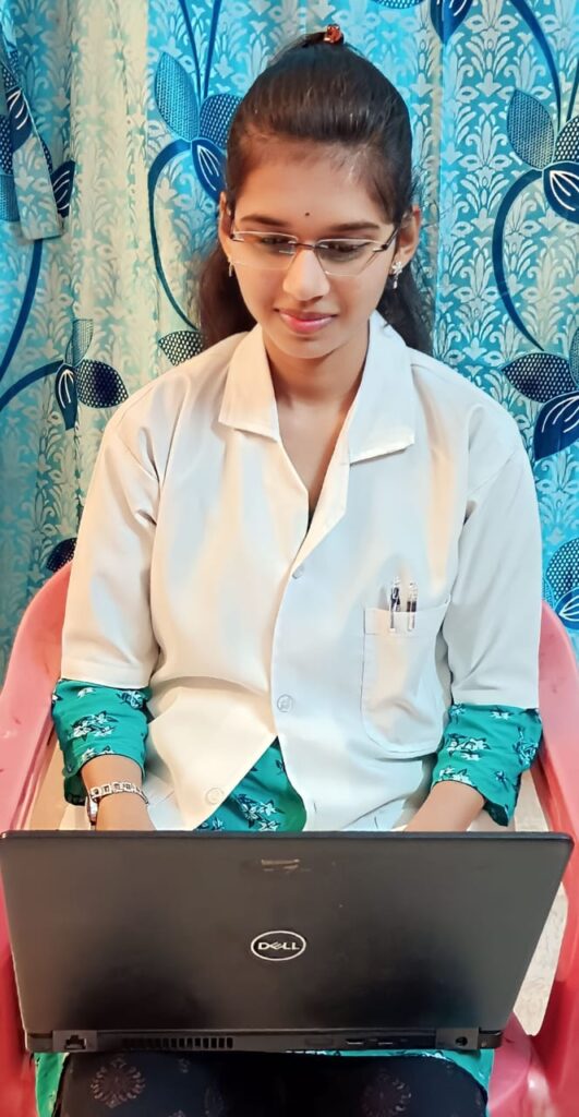 Vaishnavi Bogare working at Hope Pathology Lab